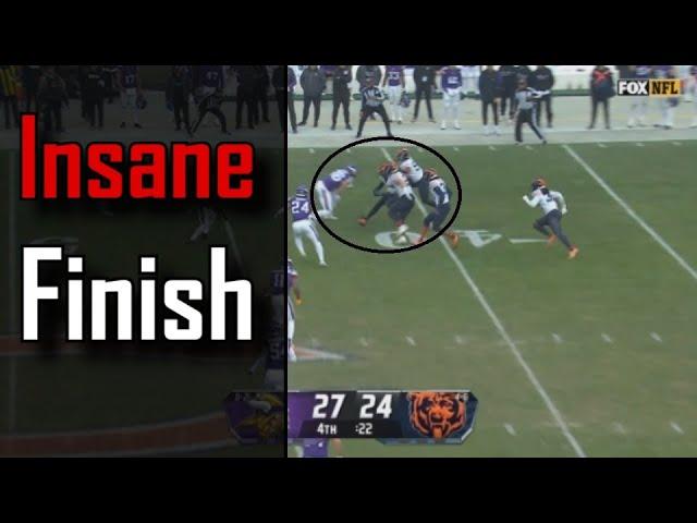 The Chicago Bears pull off a miracle ending just to lose in OT to the Minnesota Vikings