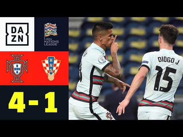 Portugal zaubert auch ohne CR7: Portugal - Kroatien 4:1 | UEFA Nations League | DAZN Highights