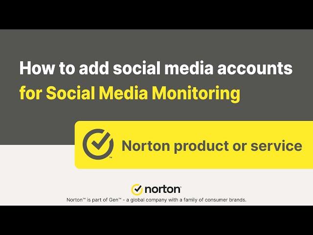 How to add social media accounts for Social Media Monitoring