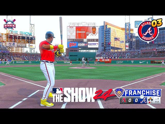 MLB The Show 24 Atlanta Braves vs Arizona Diamondbacks | Franchise Mode #3 | Gameplay PS5 60fps HD