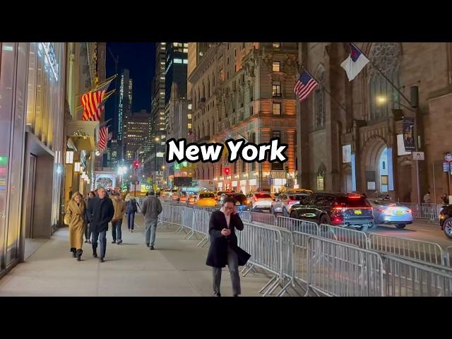 New York City Night Walk - Midtown Manhattan Virtual Walking Tour