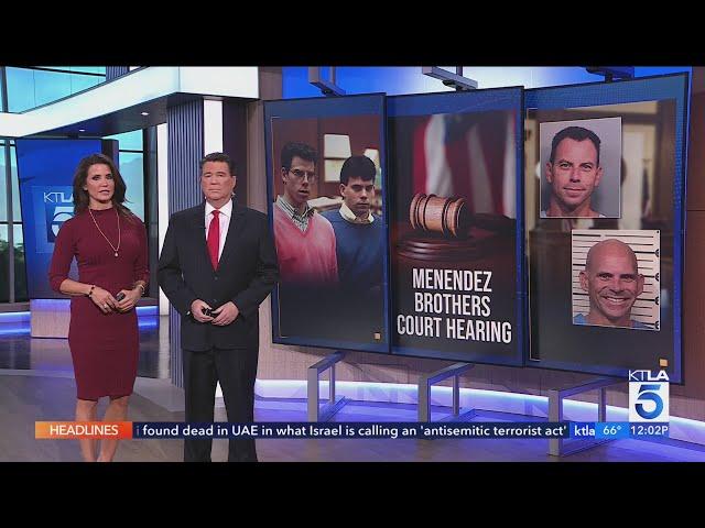 Menendez brothers resentencing case goes before a judge