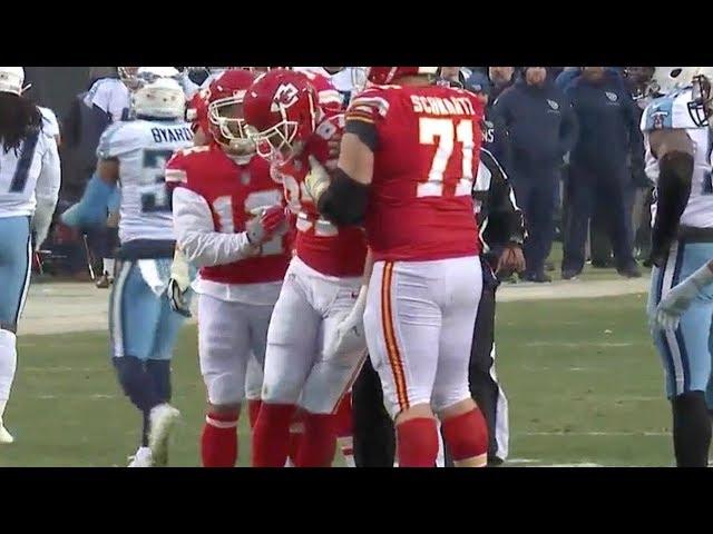 Travis Kelce Takes a Big Hit and Gets Dizzy | Titans vs. Chiefs | NFL