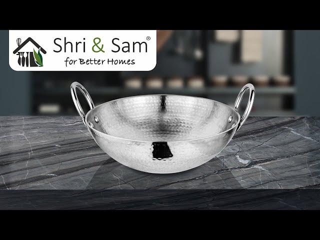 Stainless Steel Heavy Weight Hammered Kadhai (Unboxing)