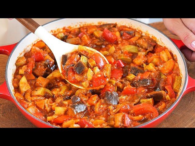 How to make the perfect vegetable stew? Sauteed zucchini and eggplant!