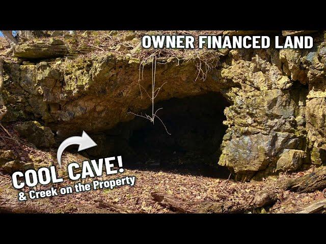 Ground Video - Cool Land with Creek and Cave! Owner Financed Land for Sale in Missouri Ozarks! PH16