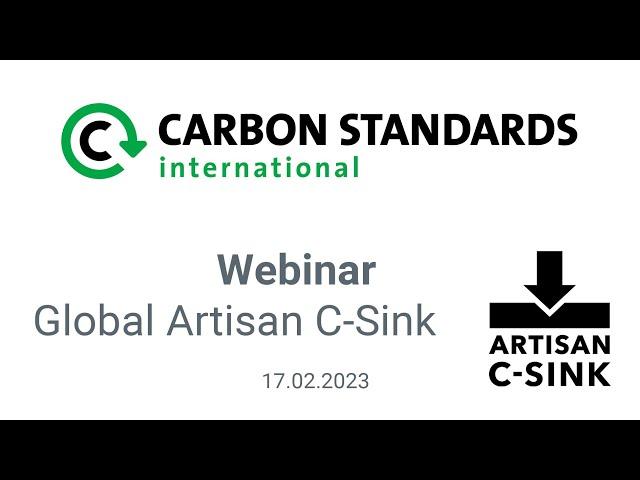 Webinar Global Artisan C-Sink Certification