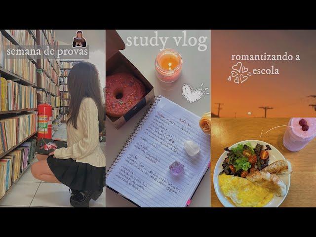 study vlog: semana de provas ‍‍