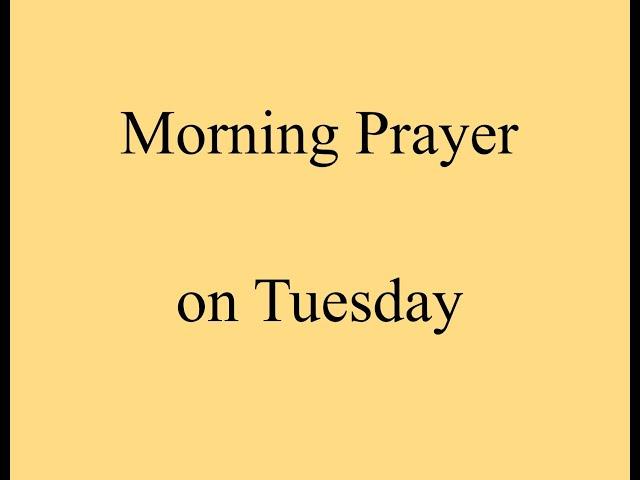 Morning Prayer on Tuesday 23 April from St John's in the Village