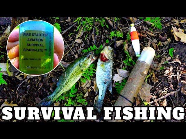 Survival Fishing and Camp Cooking - Military Pilot Survival Fire Starter!