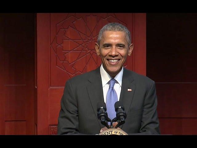 The President Speaks at the Islamic Society of Baltimore