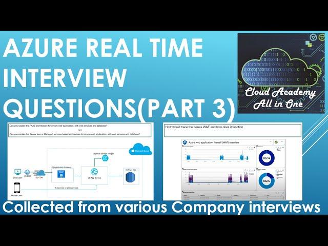 Azure real time interview Questions - Part 3