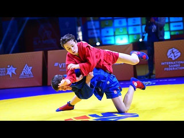 ALIPANAHOV Ismayil vs VASILENKO Danil. Cadets male 49 kg. European SAMBO Championships 2023