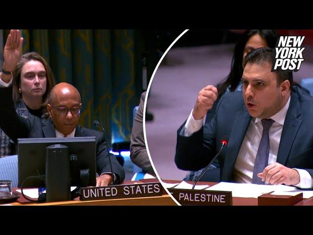 Casting lone ‘no’ vote, US vetoes UN Security Council Israel-Hamas cease-fire resolution