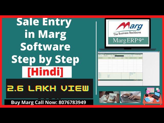 Marg Erp Complete Step by Step Sale Entry in Hindi | Marg Free Demo Call Now @ 8076783949