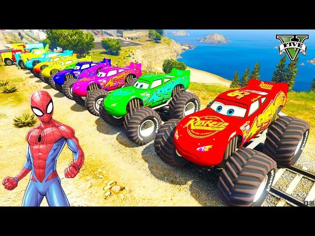 GTA V Epic New Stunt Race For Car Racing Challenge by Trevor and Shark