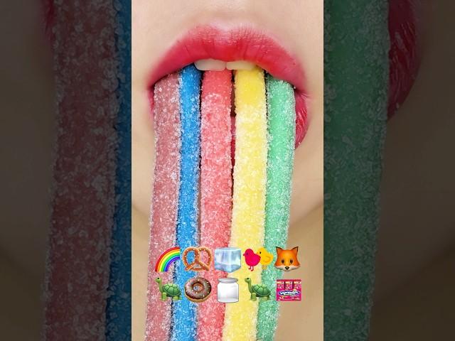 @Sunny_EATING_ Colorful Marshmallow, nerd jelly 이모지 asmr