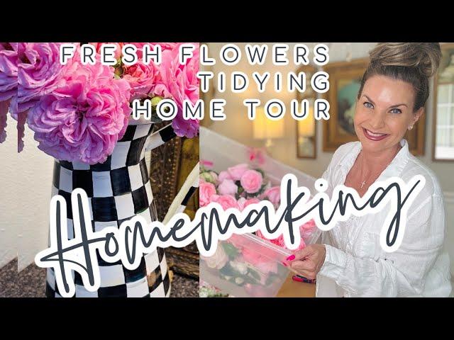 ((NEW!!!)) HOME TOUR, FRESH FLOWERS, TIDYING, COOKING ~~HOMEMAKING~~ Olivia's Romantic Home DIY