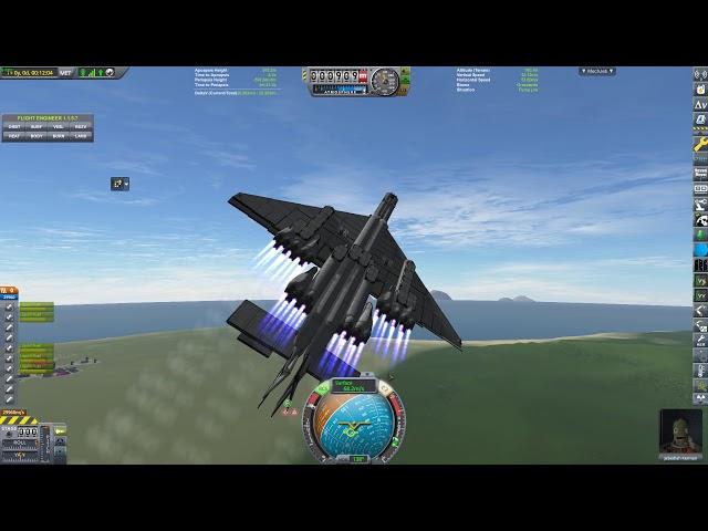 Kerbal Space Program - Flying aircraft carrier.