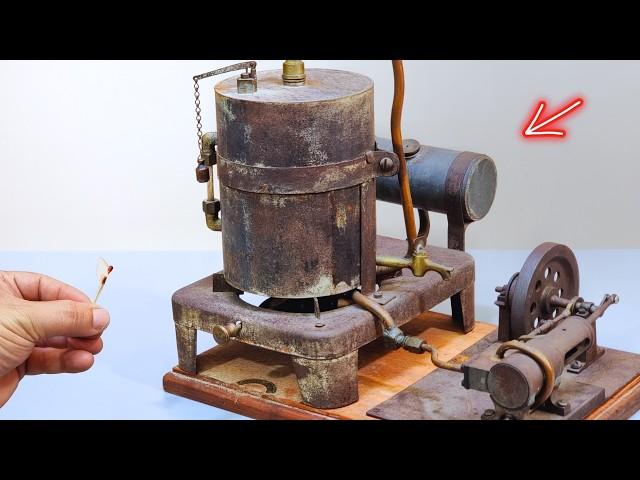 1929's Live Steam Naumann Machine Restoration - Will It Ever Work Again?