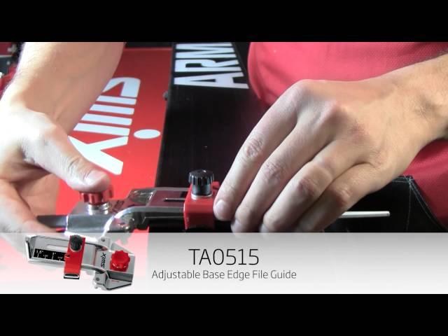 Swix How to Use The TA0515 Adjustable Base Edge File Guide