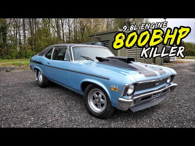 WTF! THIS 9.8L 800BHP CHEVY NOVA *DRAG CAR* IS INSANITY!!