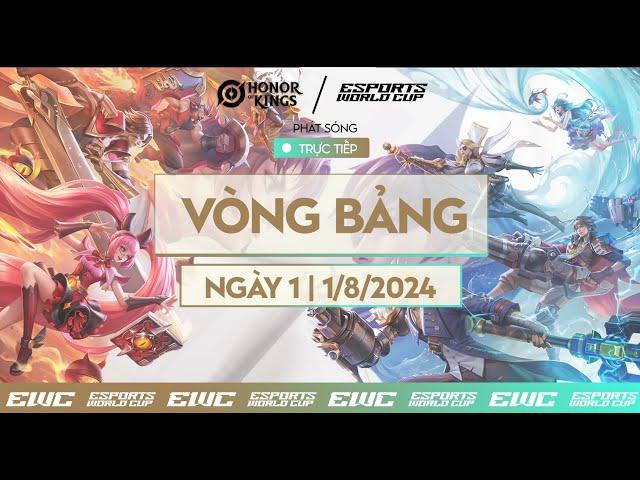 HONOR OF KINGS |  ESPORTS WORLD CUP | VÒNG BẢNG NGÀY 1