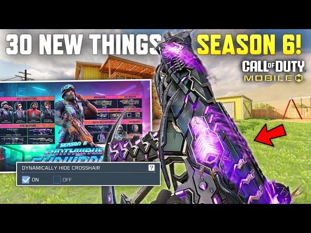 30 NEW THINGS Coming In COD Mobile Season 6 2024!