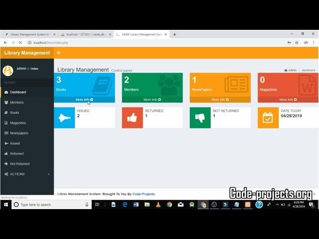 Library Management System In PHP and MySQL With Source Code | Source Code & Projects