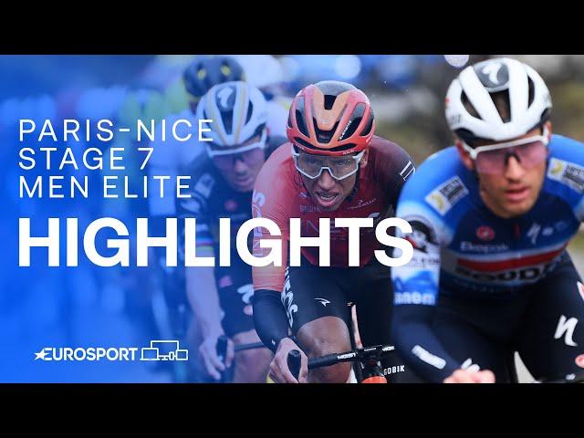 NASTY weather takes over the stage ️ | Paris-Nice 2024 Stage 7 Highlights | Eurosport Cycling