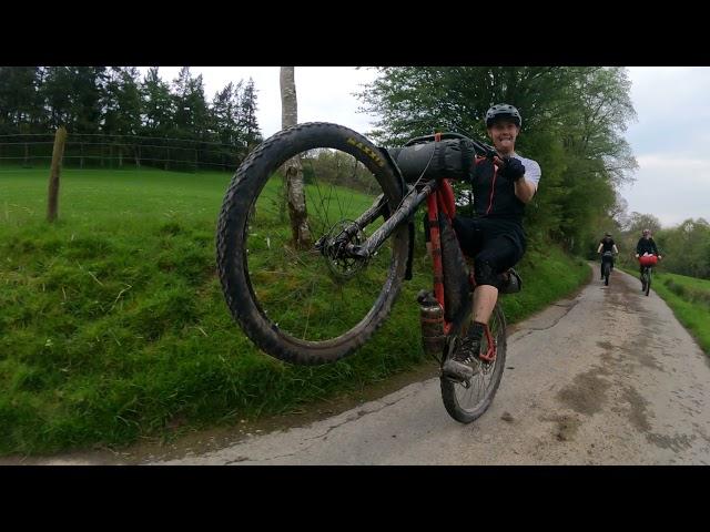 Sam Bike Packing Wheelie