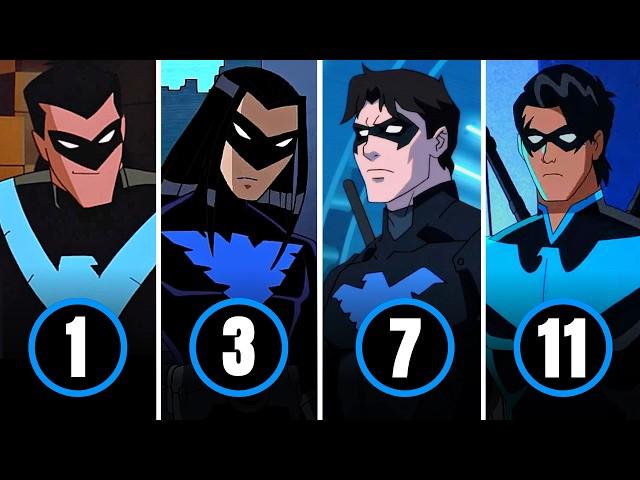 The Evolution of Nightwing in Animated Series (1997 - 2022)