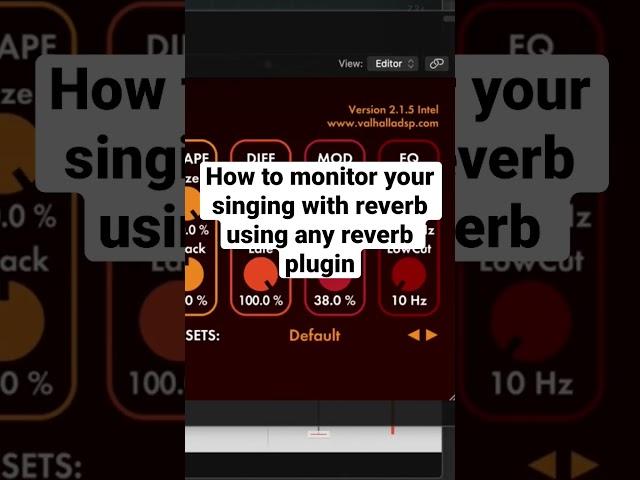 How to monitor your singing with reverb using any reverb plugin