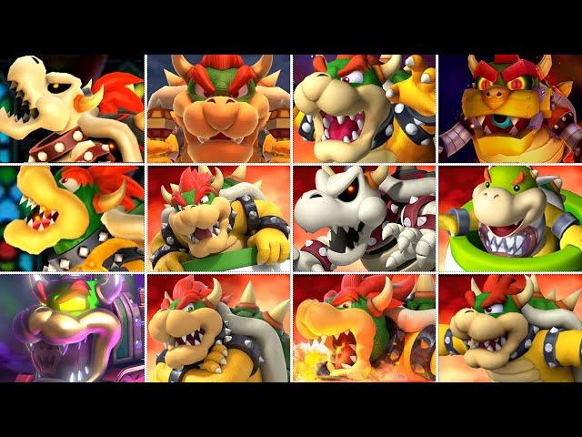 All Bowser + Bowser Jr Minigames & Bosses in All Mario Party Games (Master Difficulty - No Damage)