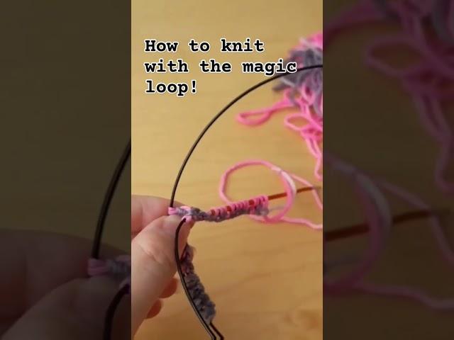 How to knit with the magic loop. A method for knitting small items in the round without using DPNs