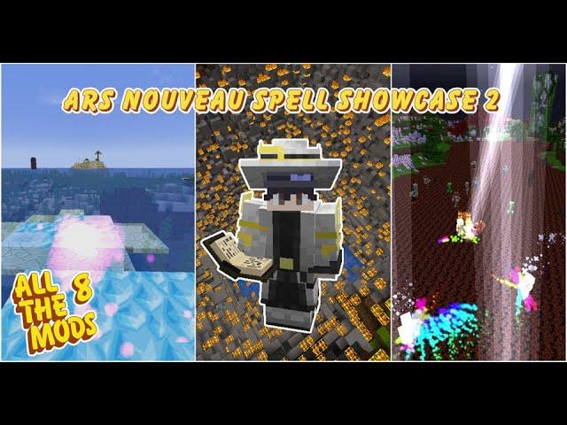 Minecraft in a Hurry - Ars Nouveau Spell Showcase 2 Fullscreen Edition