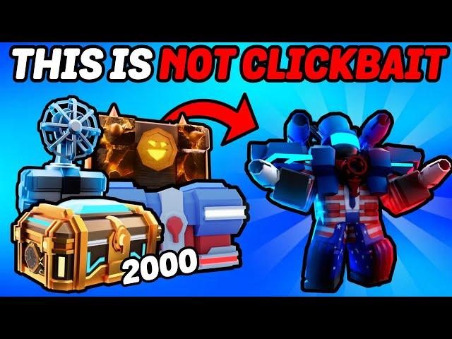 I Opened 2,000 Of EVERY Crate And Got ??? (Toilet Tower Defense) INSANE LUCK