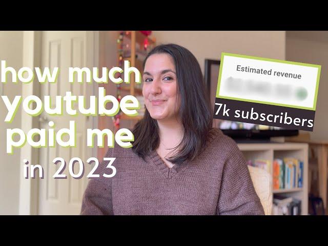 how much youtube paid me in 2023 | my first year as a youtube partner