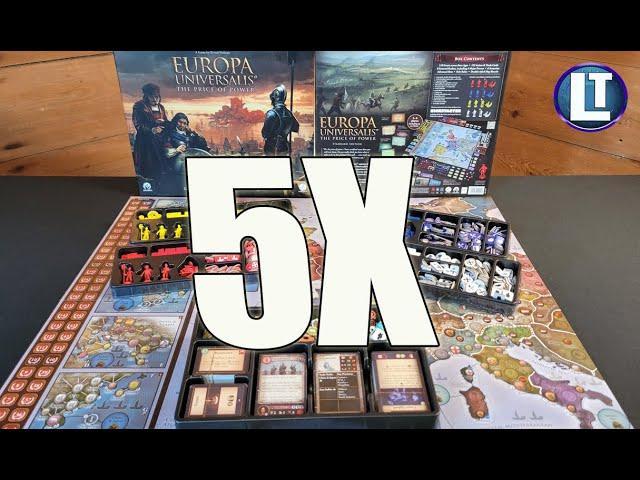 What is a 5X Board Game?  Europa Universalis: The Price of Power