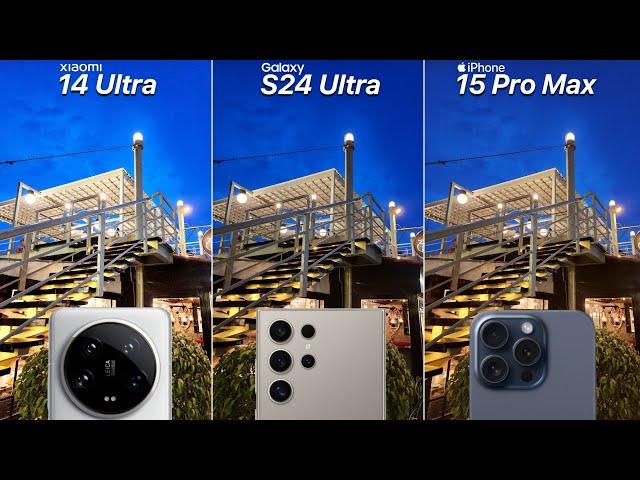 Xiaomi 14 Ultra VS Galaxy S24 Ultra VS iPhone 15 Pro Max Camera Test Comparison