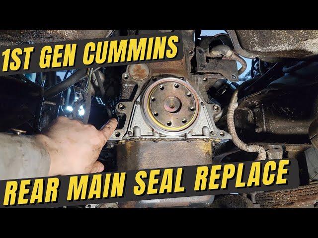 12 Valve Cummins Rear Main Seal Replacement | 1st Gen Cummins