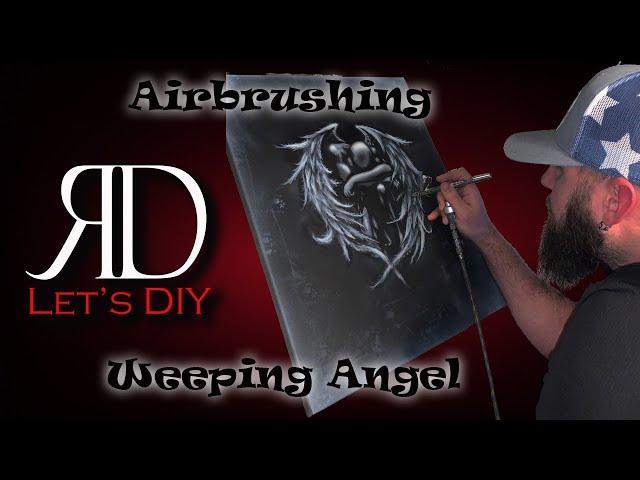 Airbrushing A Weeping Angel