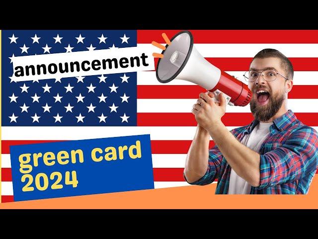 DV Lottery greencard 2024 officially open