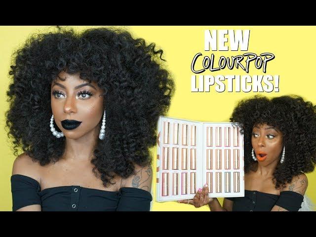 NEW Colourpop lux lipsticks! Swatches + Review | Jessica Pettway