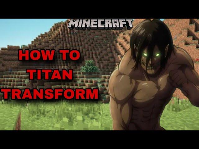 Rennzys Attack On Titan Minecraft Realm || How To Become A Titan