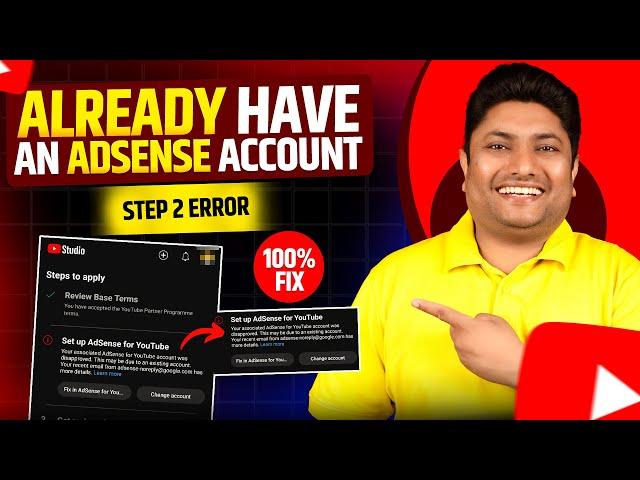 You Already Have an Adsense Account Problem Fixed | Step 2 Error Setup Google Adsense