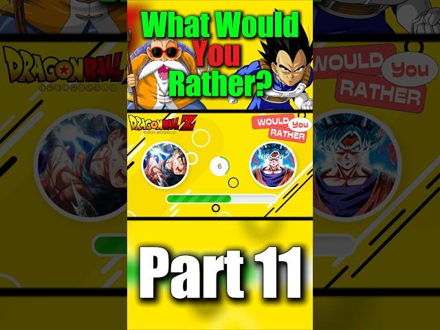 DB What would you rather? #anime #foryou #4k #dragonball #ai #quiz #viralvideo #goku #manganimew0rld