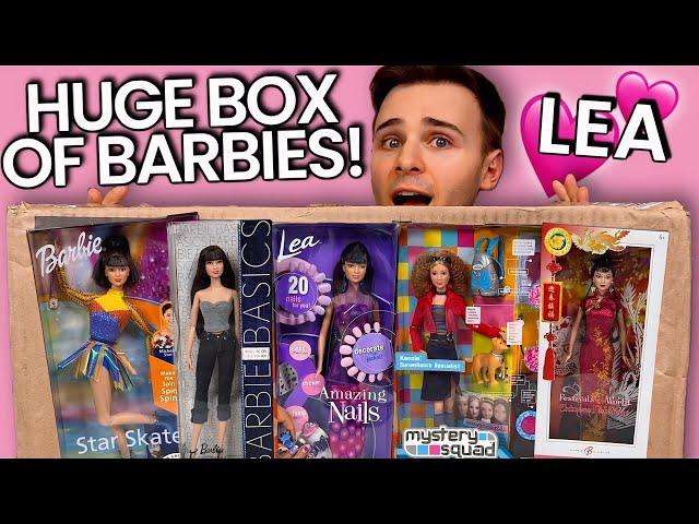 Lea Barbie HAUL! Huge Box of Barbie Dolls Using the GORGEOUS Lea/Kayla Face Mold!