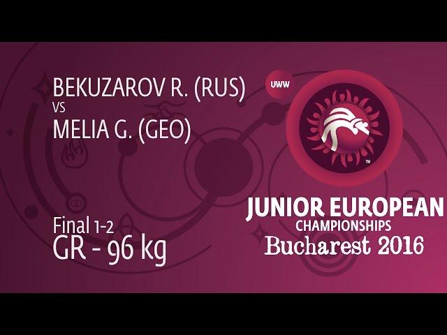 GOLD GR - 96 kg: R. BEKUZAROV (RUS) df. G. MELIA (GEO), 11-5