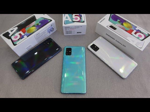 Samsung Galaxy A51 colors unboxing | camera, fingerprint, face unlock tested